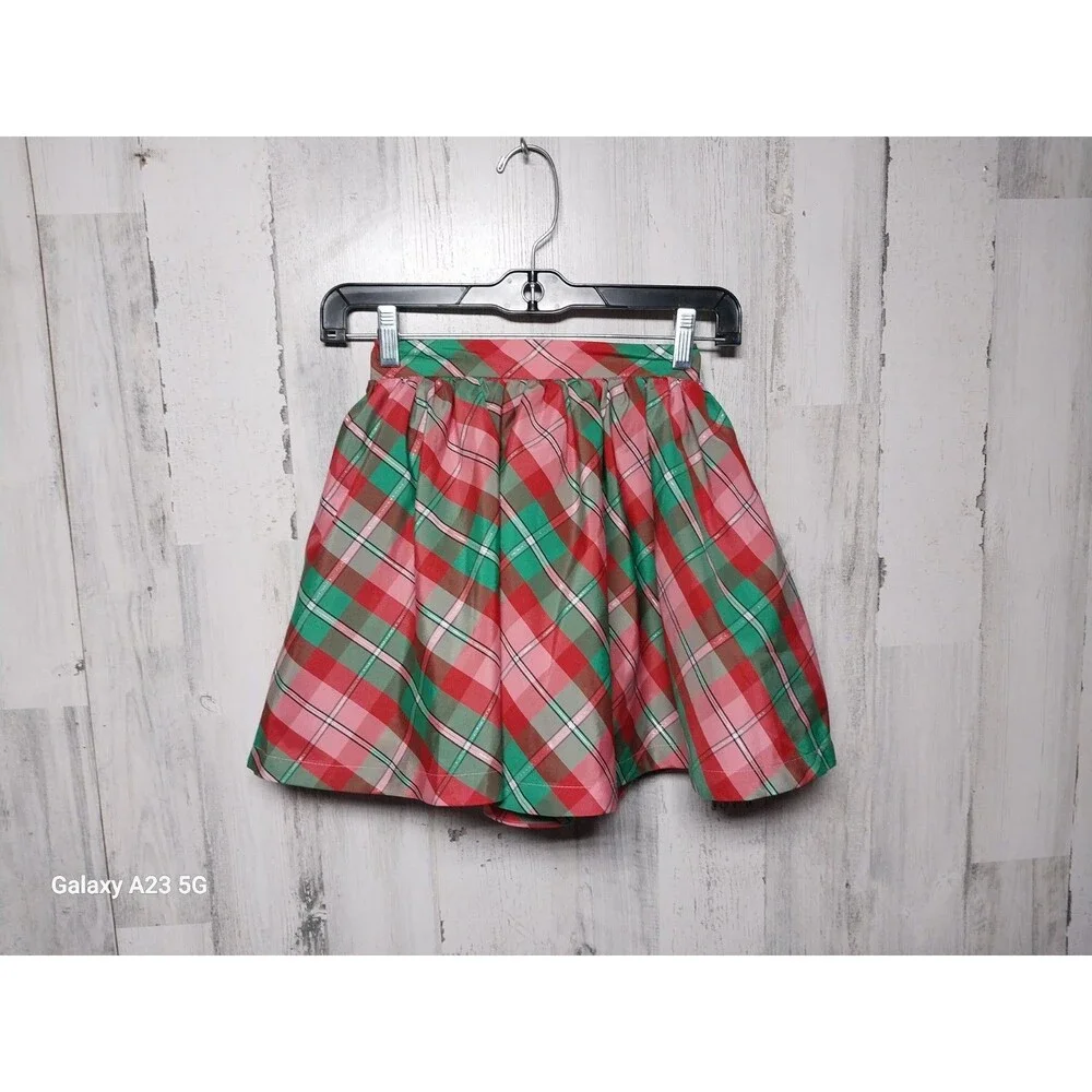 Osh Kosh B'Gosh Girls Size 6 Christmas Holiday Plaid Dressy Skirt